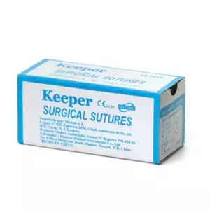 Aguja de Sutura Keeper Nylon o Seda x 12