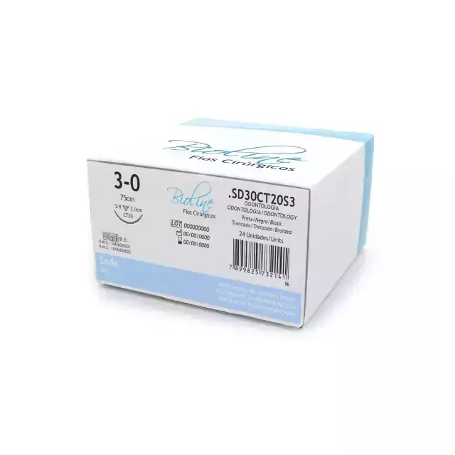 Agujas para Sutura de Seda Bioline Caja x 24 Unidades - Imagen 3