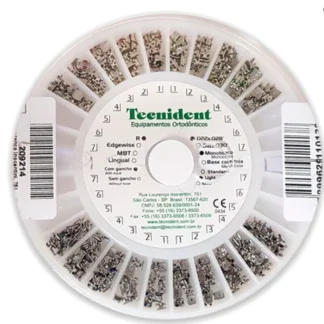 Rueda de Brackets Metálico Tecnident x 10 Juegos Ortodoncia