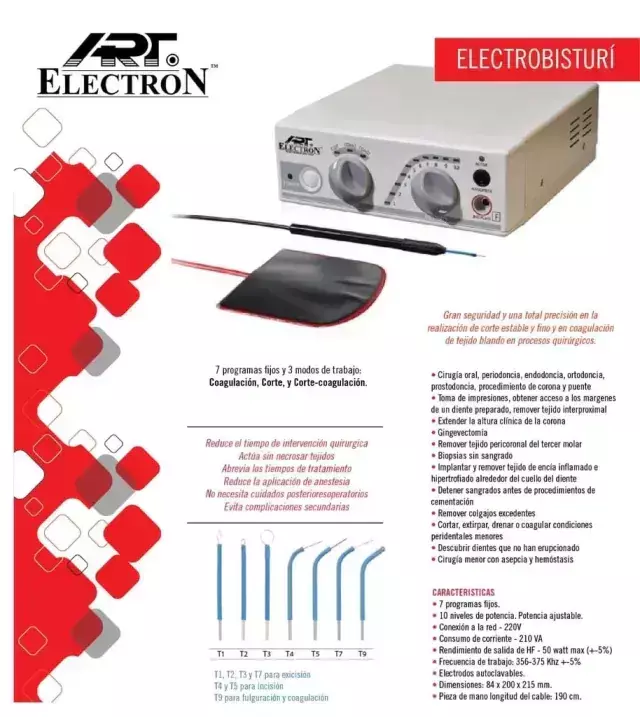 Electrobisturí Odontológico Art E-1 Electron - Imagen 2
