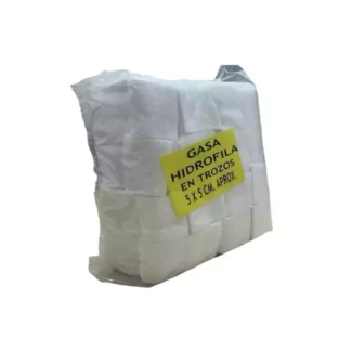Gasa Hidrófila en Trozos 5x5 cm 500 g