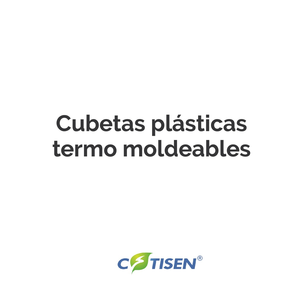 Kit de cubetas IT08, plásticas termomoldeables, x 6u. Cotisen