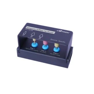 Kit para pulido de zirconio PS12A, apto para CA, x 3u. Cotisen