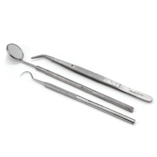 KIT TRIADA (espejo + pinza de algodón + explorador). Belkys